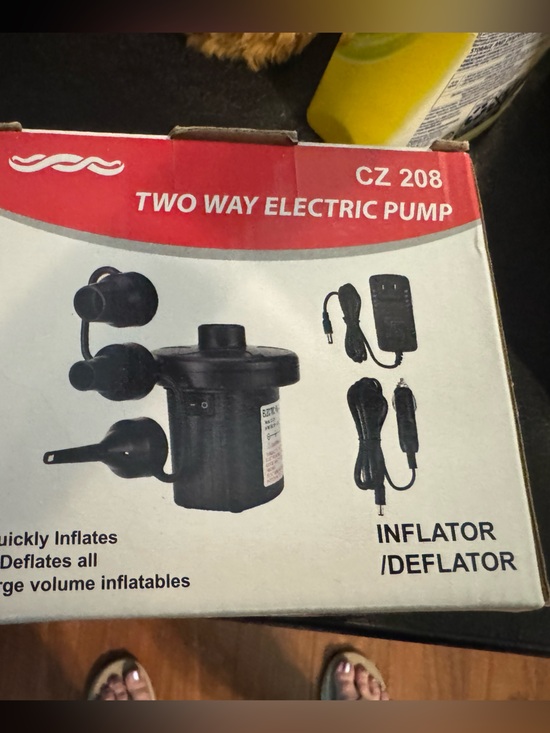Other - Two Way Electric Pump CZ 208 - Black and Red Inflator/Deflator. NEW